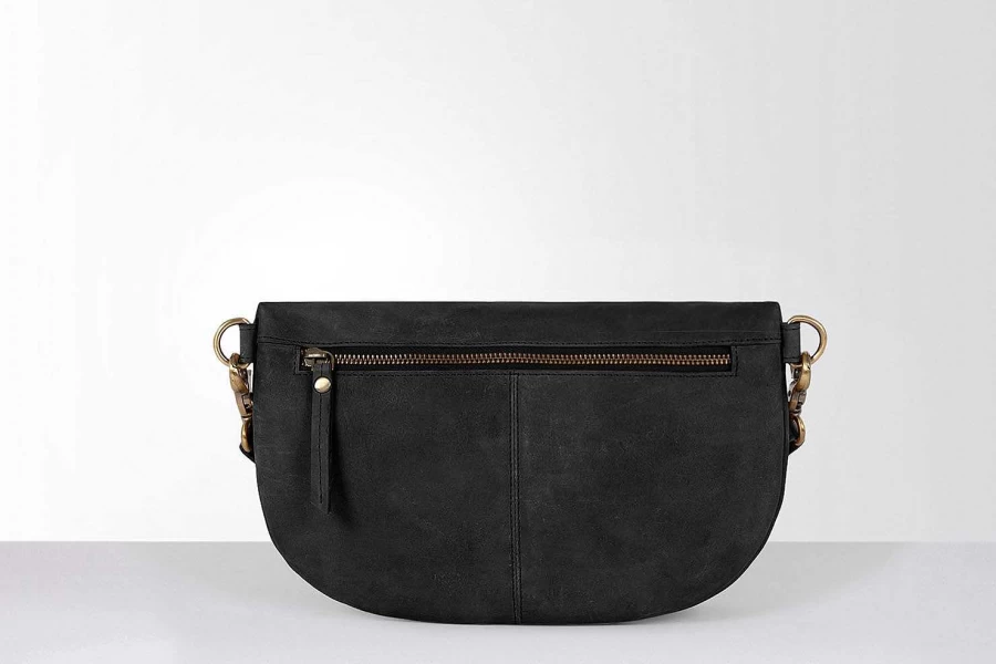 HOLZRICHTER Women's Bohemian Natural/Orange Bum Bag with Woven Strap - No 2-2 (L) + No 4-2 (S) Crossbody Fanny Pack